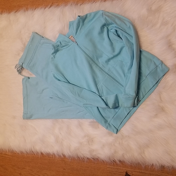 FASHION 70S BLUE HEART SWEAT OUTFIT - Picture 2 of 4